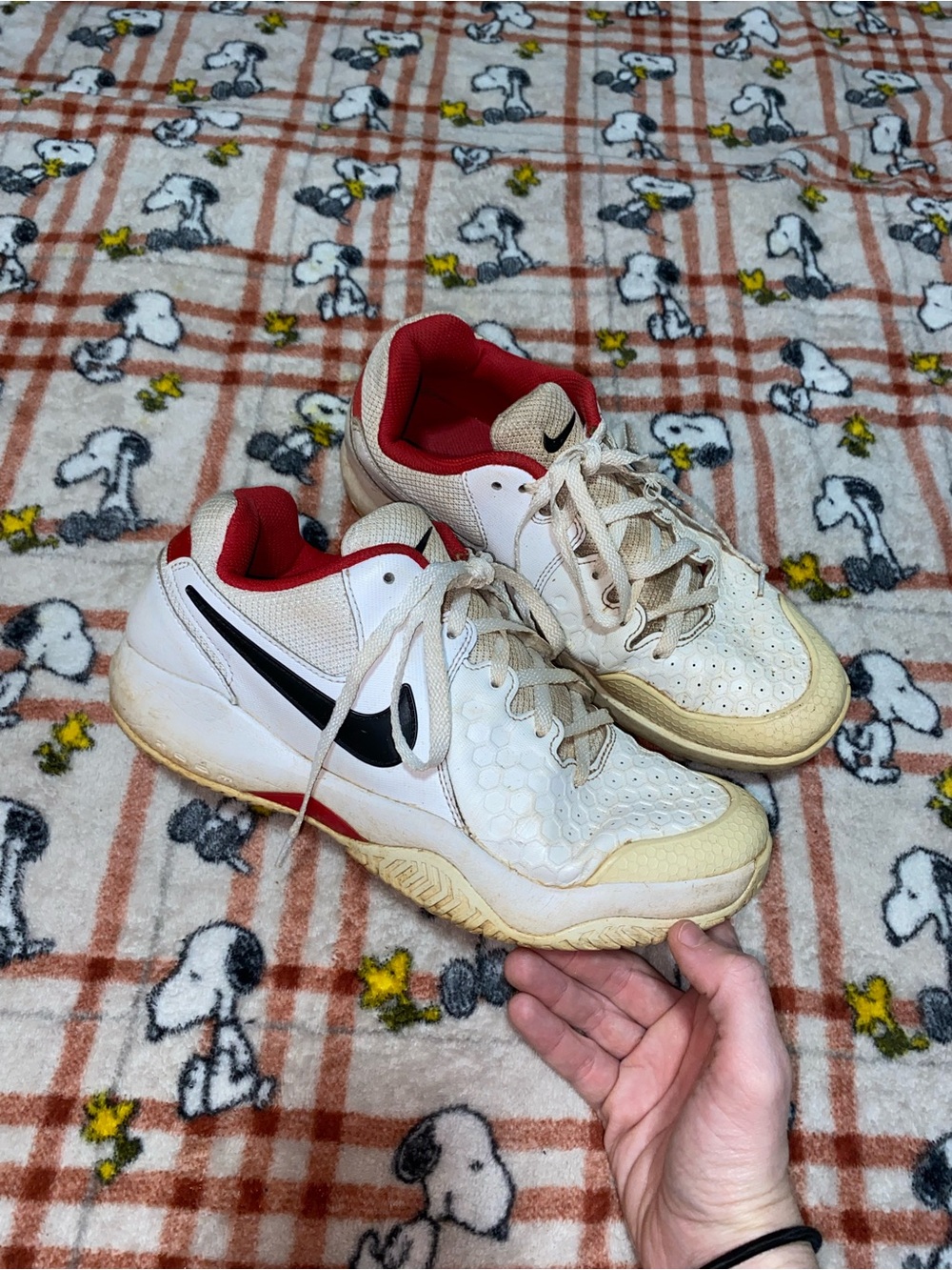 Nike Women’s White, Black and Red Athletic Shoes